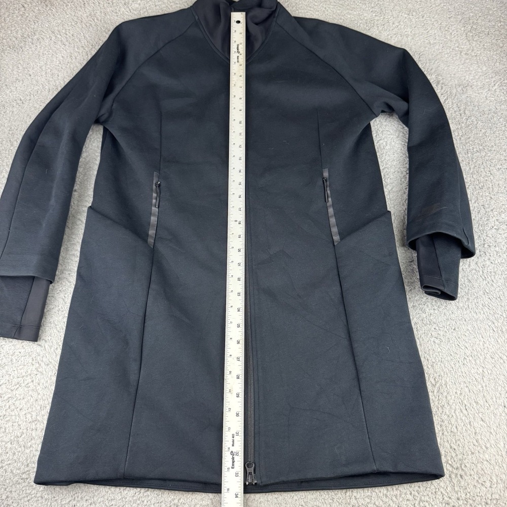 NIKE TECH FLEECE Black Long Water-repellent Wind‎ Proof JACKET 884429 Medium - Picture 8 of 12